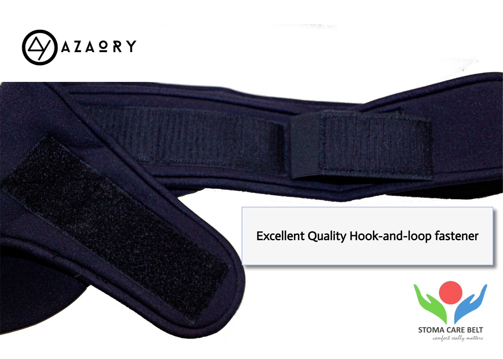 Neoprene Vertical Belt double hook and loop velcro