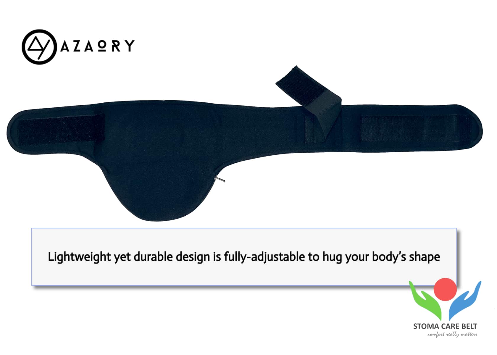 Neoprene Vertical ostomy belt is light weight