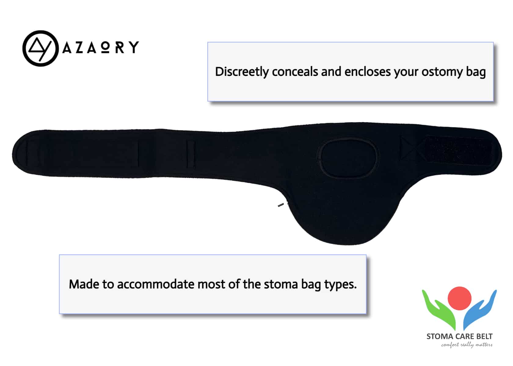 Neoprene Vertical ostomy belt is light weight